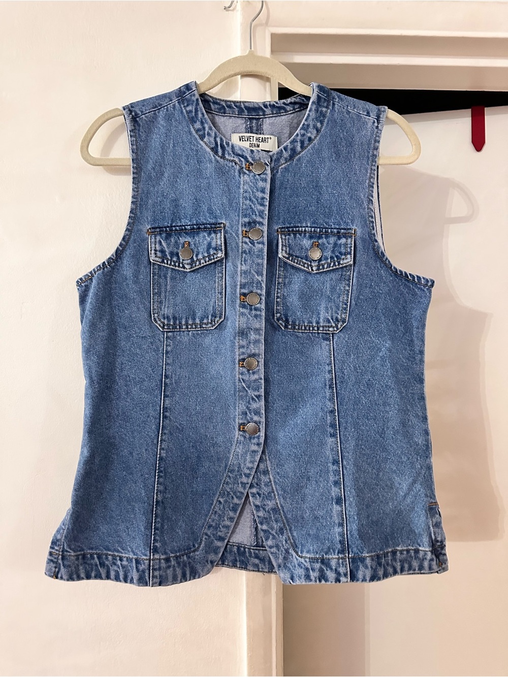 Velvet Heart Light Blue Denim Vest